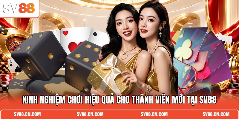 Kinh nghiệm chơi hiệu quả cho thành viên mới tại SV88